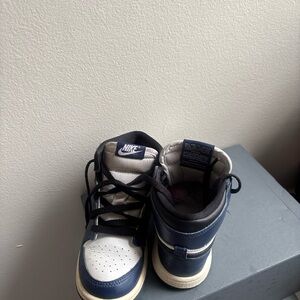 Nike Kids Navy and White Sneakers